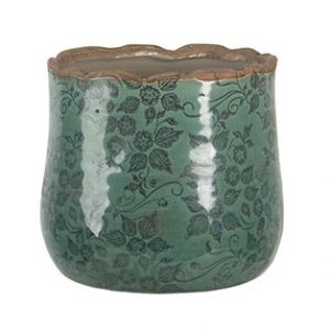 Maceta Cerámica verde